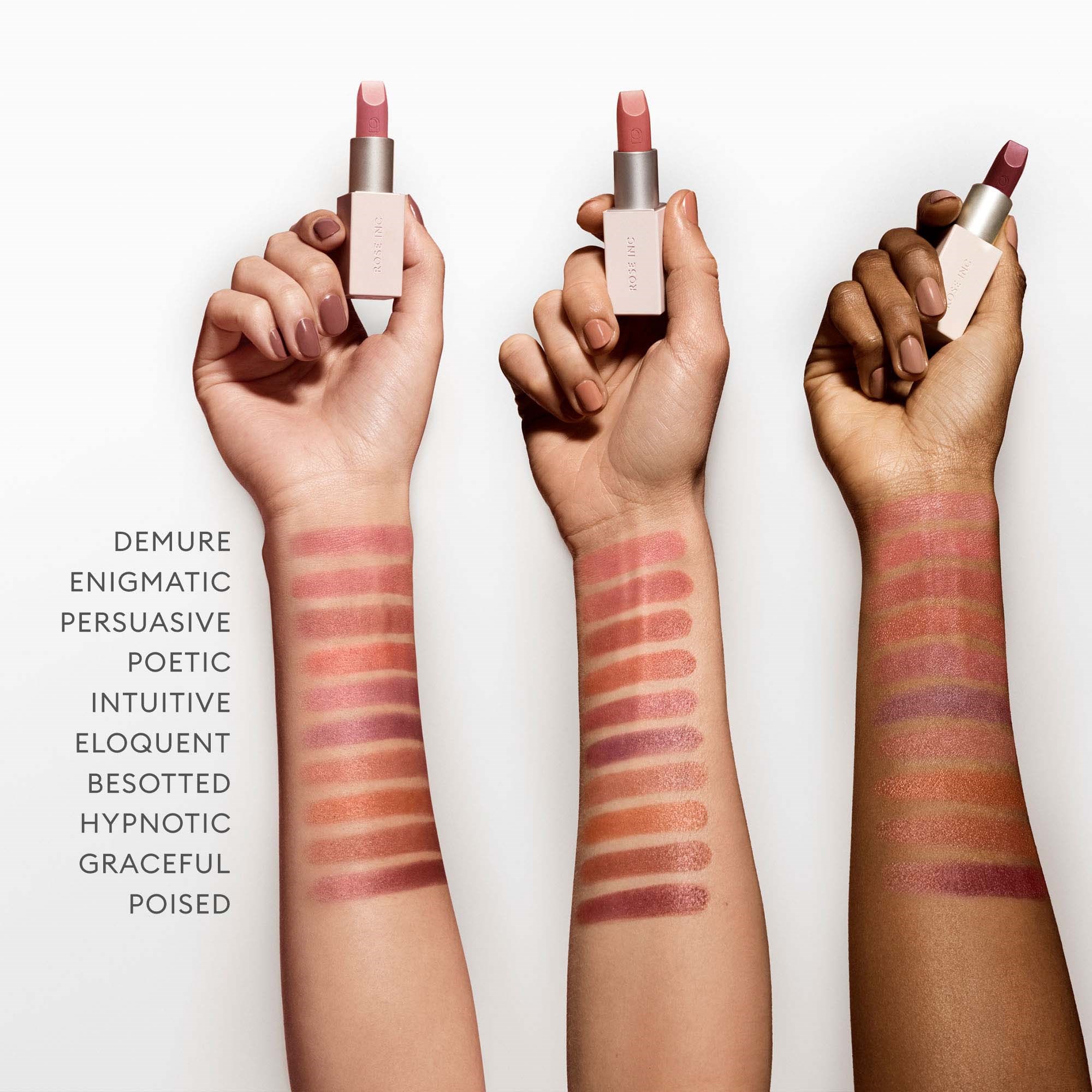 Rose Inc Satin Lip Color Rich Refillable Lipstick Enigmatic (obrázok 11)