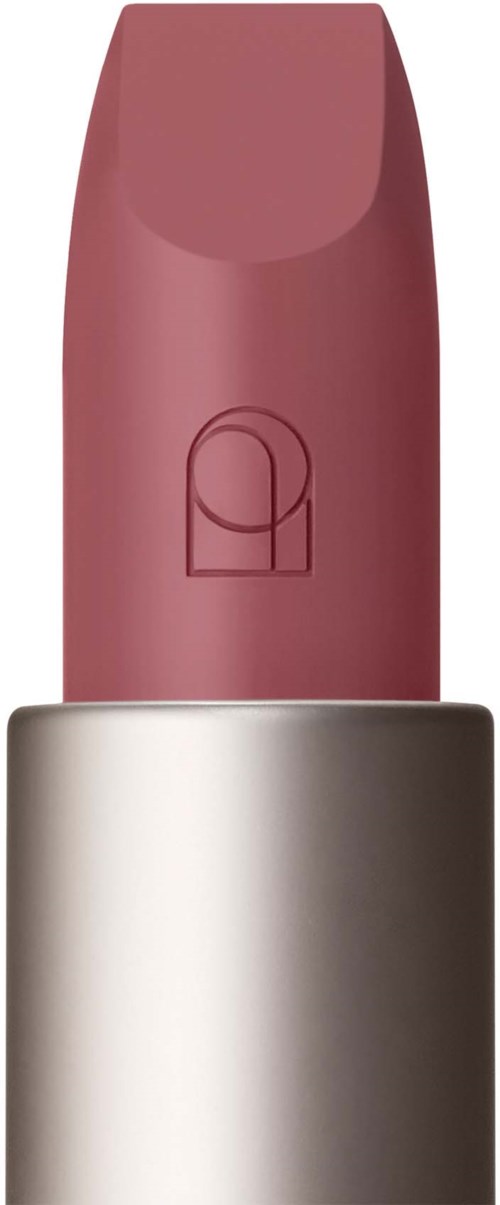 Ein Lippenstift in rosa Ton in einer silbernen Hülse.