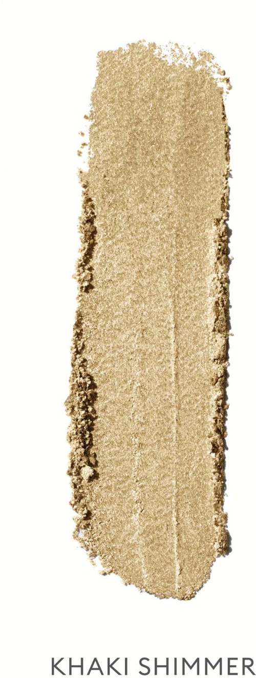En lang, ujevn beige og brunt teksturstripe som minner om et penselstrøk eller malt linje.