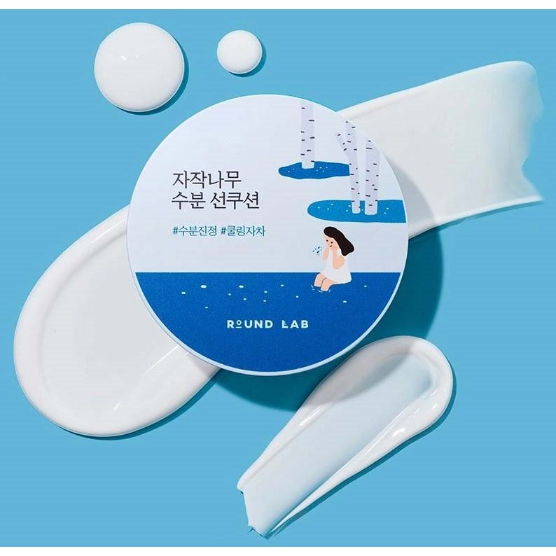 Round Lab Birch Juice Birch Juice Moisturizing Suncushion 15 g - puder (obrázok 4)