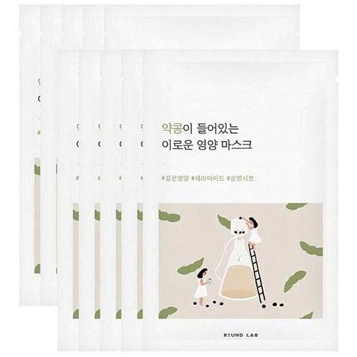 Round Lab Soybean Soybean Nourishing Mask (10 Ea) - maseczka do twarzy (obrázok 4)