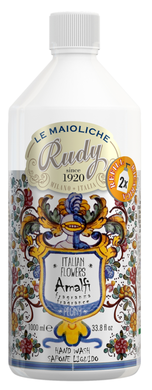 Rudy Amalfie Peony Le Maioliche Hand Wash Refill 1000 ml