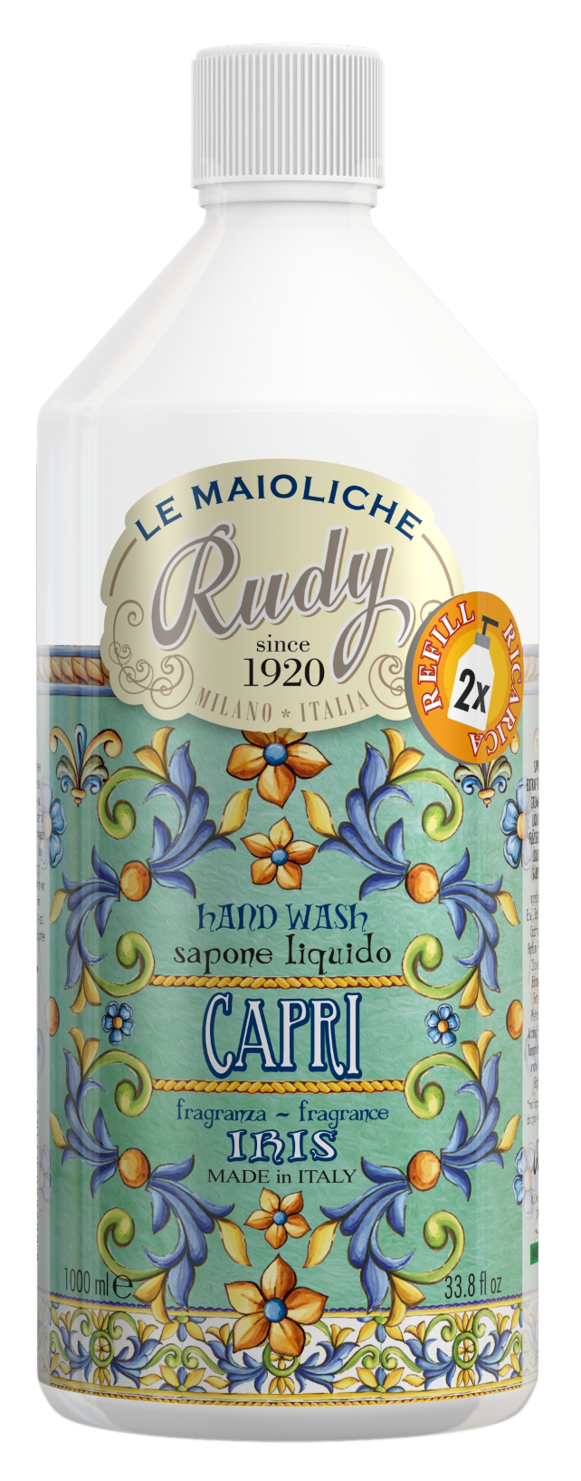 Rudy Iris of Capri Le Maioliche Hand Wash Refill 1000 ml