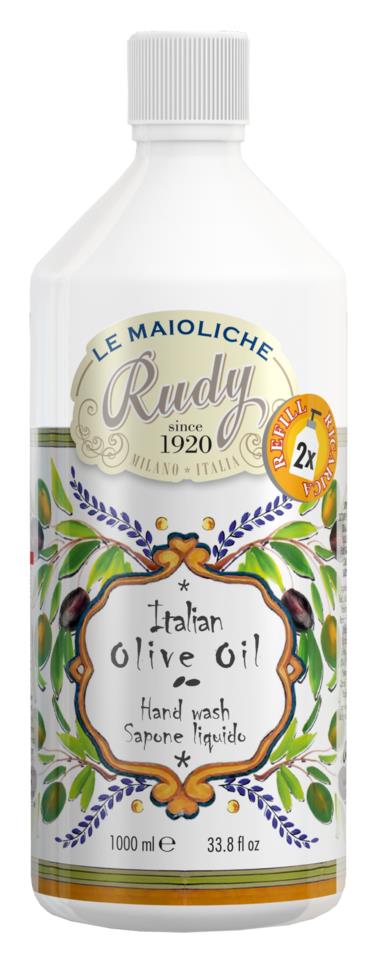 RUDY Le Maioliche Refill Hand Wash Italian Oliv Oil 1000 ml