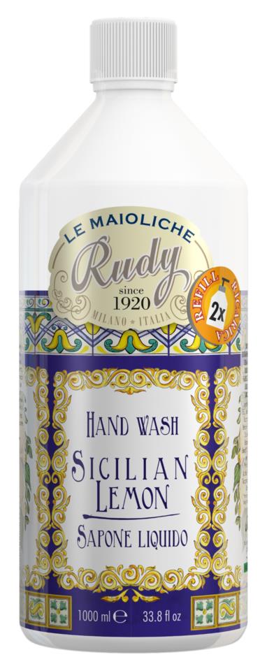 RUDY Le Maioliche Refill Hand Wash Sicilian Lemon 1000 ml