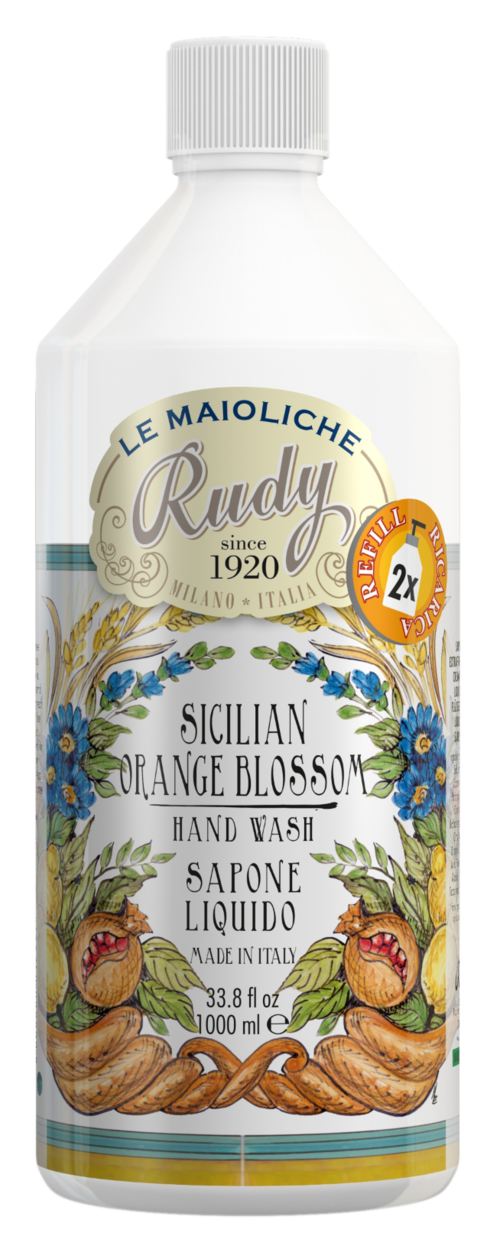 Rudy Sicilian Orange Blossom Le Maioliche Hand Wash Refill 1000 ml