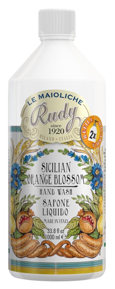 RUDY Le Maioliche Refill Hand Wash Sicilian Orange Blossom 1000 ml