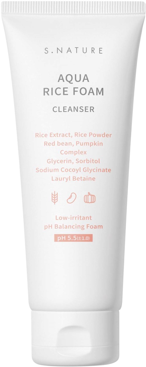 S.NATURE Aqua Rice Foam Cleanser 160 ml