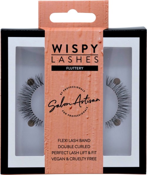 Verpackung mit Wispy Lashes, doppelt gekräuselt, für professionelle, cruelty-free.
