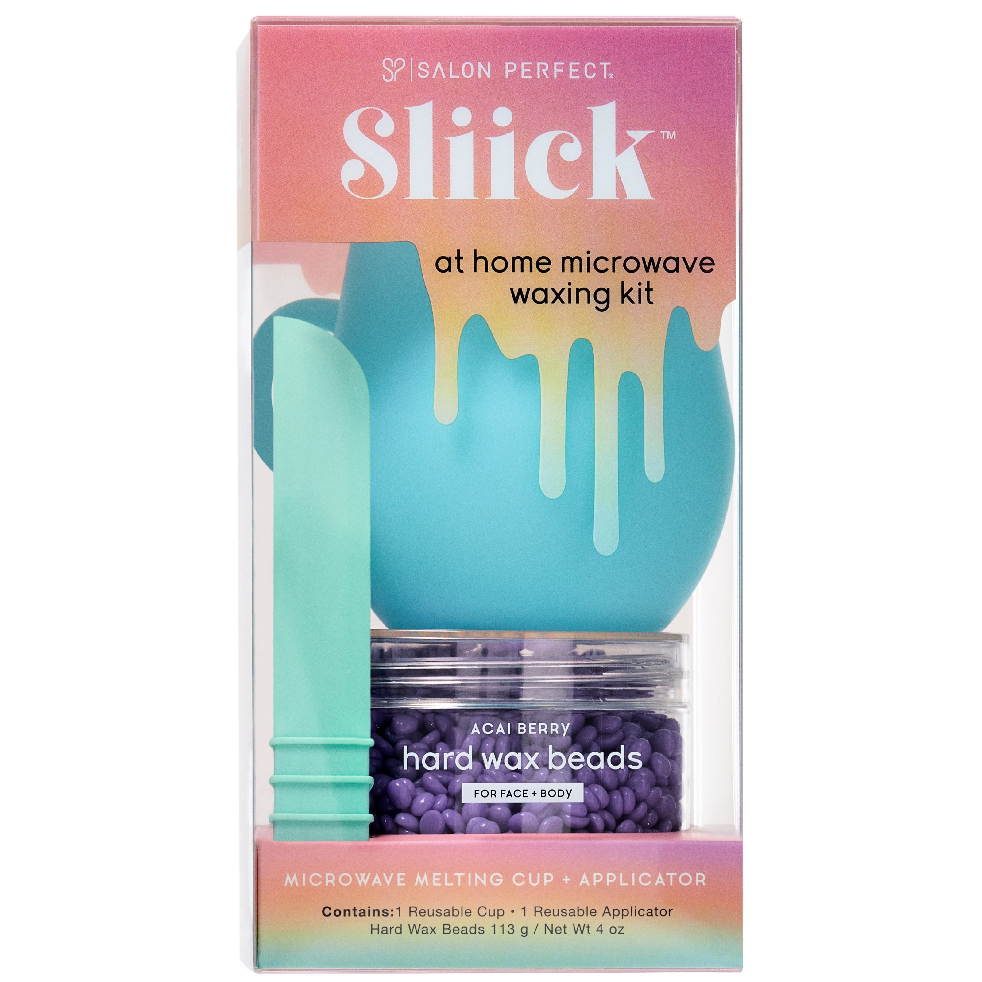 Läs mer om Salon Perfect Sliick At Home Microwave Waxing Kit 1 g