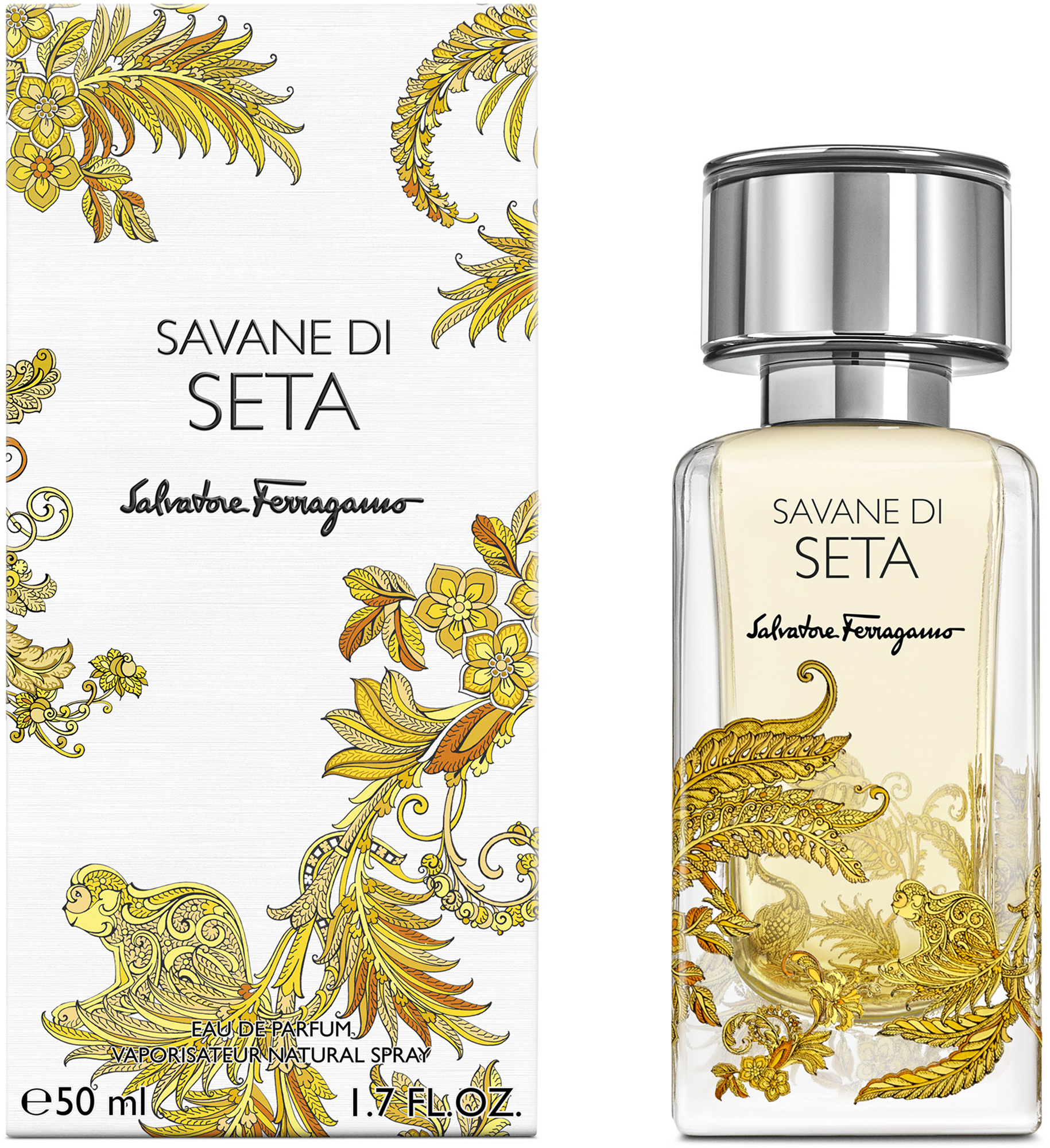 Salvatore Eau Ferragamo Seta di 50 Parfum de Savane ml