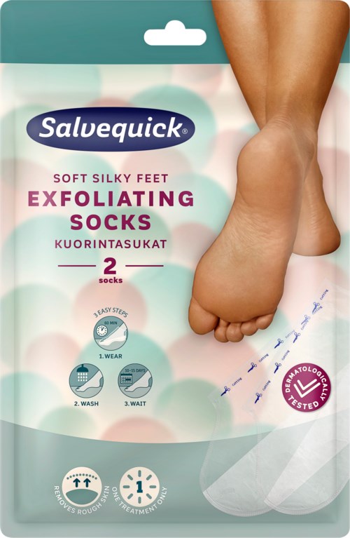 Salvequick Exfoliating Sock 2 Socks 34 ml