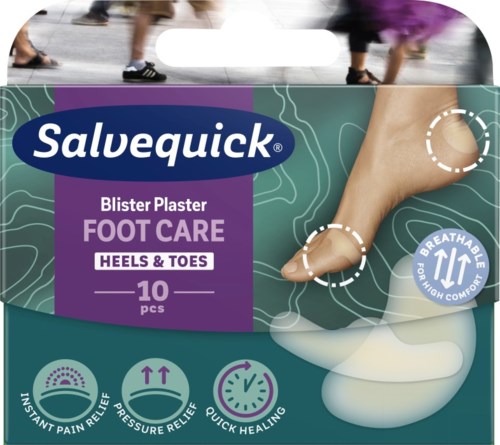 Salvequick Blister Plaster Heels & Toes 10 pcs