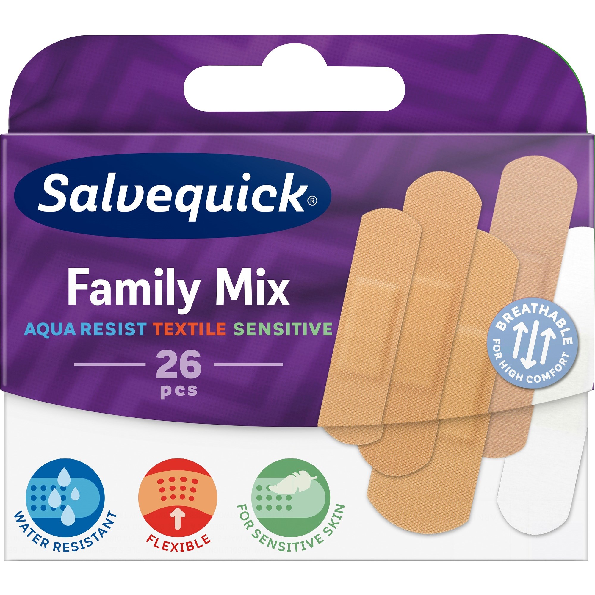 Läs mer om Salvequick Plåster Family Mix