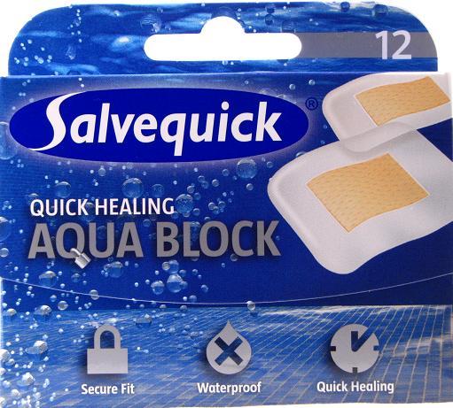 Salvequick Aqua Block Plaster 12 stk.