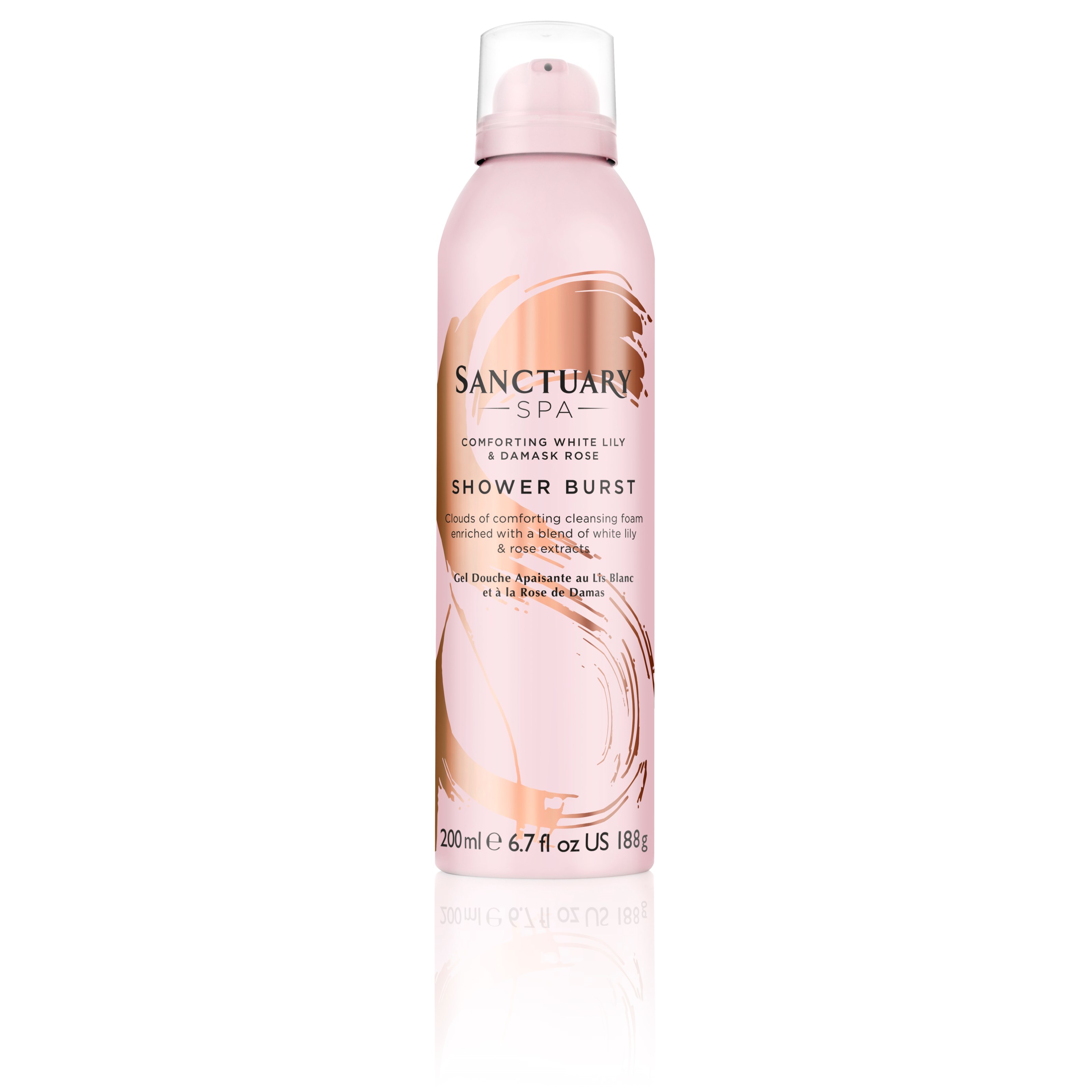 Sanctuary Comforting White Lily & Damask Rose Shower Burst  200 ml