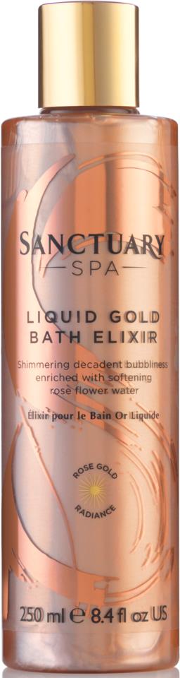 Sanctuary  Rose Gold Radiance Bath Liquid Gold Elixir 