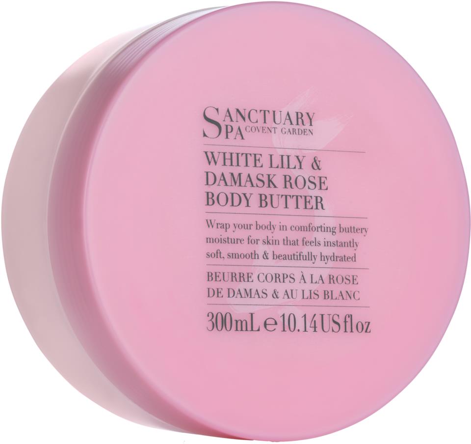 Sanctuary  White Lily Damask Rose body butter 300 ml