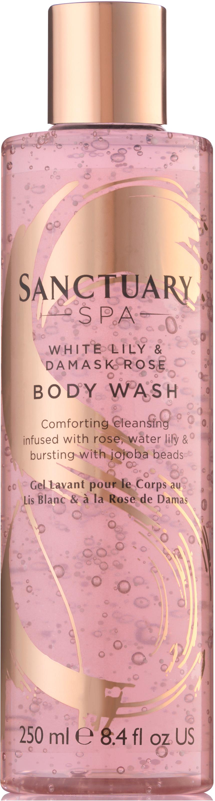 Sanctuary White Lily Damask Rose body wash
