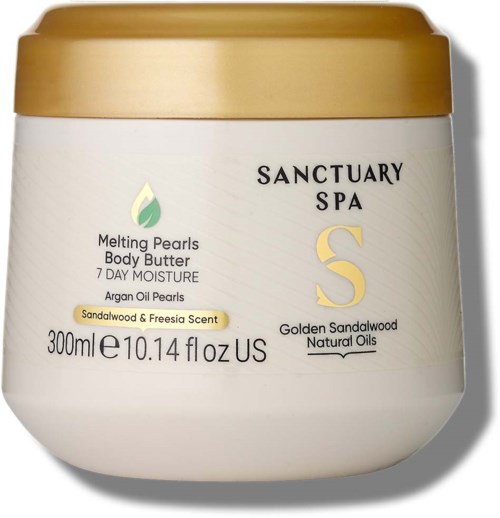 Sanctuary Spa Golden Sandalwood Natural Oils Melting Pearls Body Butter 300 ml