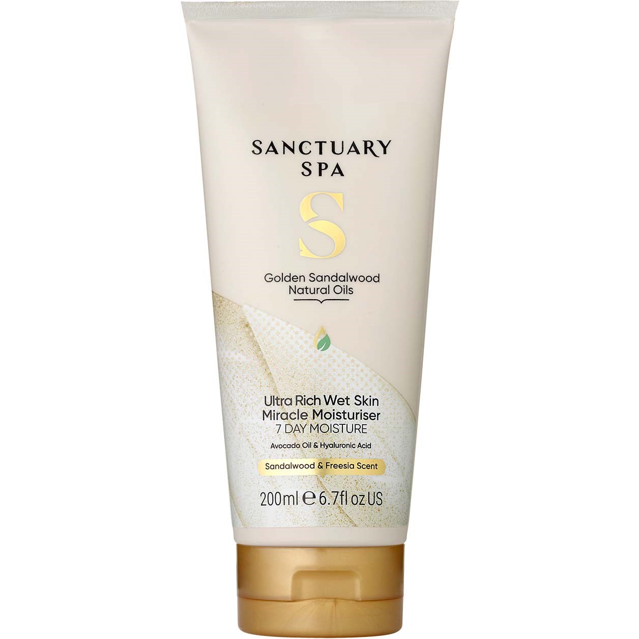 Sanctuary Spa Golden Sandalwood Natural Oils Wet Skin Miracle Moi