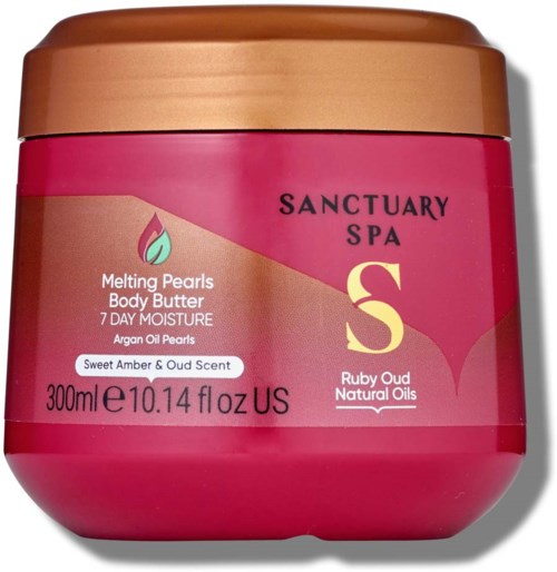 Sanctuary Spa Ruby Oud Natural Oils Melting Pearl Body Butter 300 ml