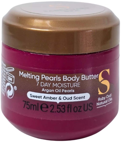 Sanctuary Spa Ruby Oud Natural Oils Melting Pearl Body Butter 75 ml