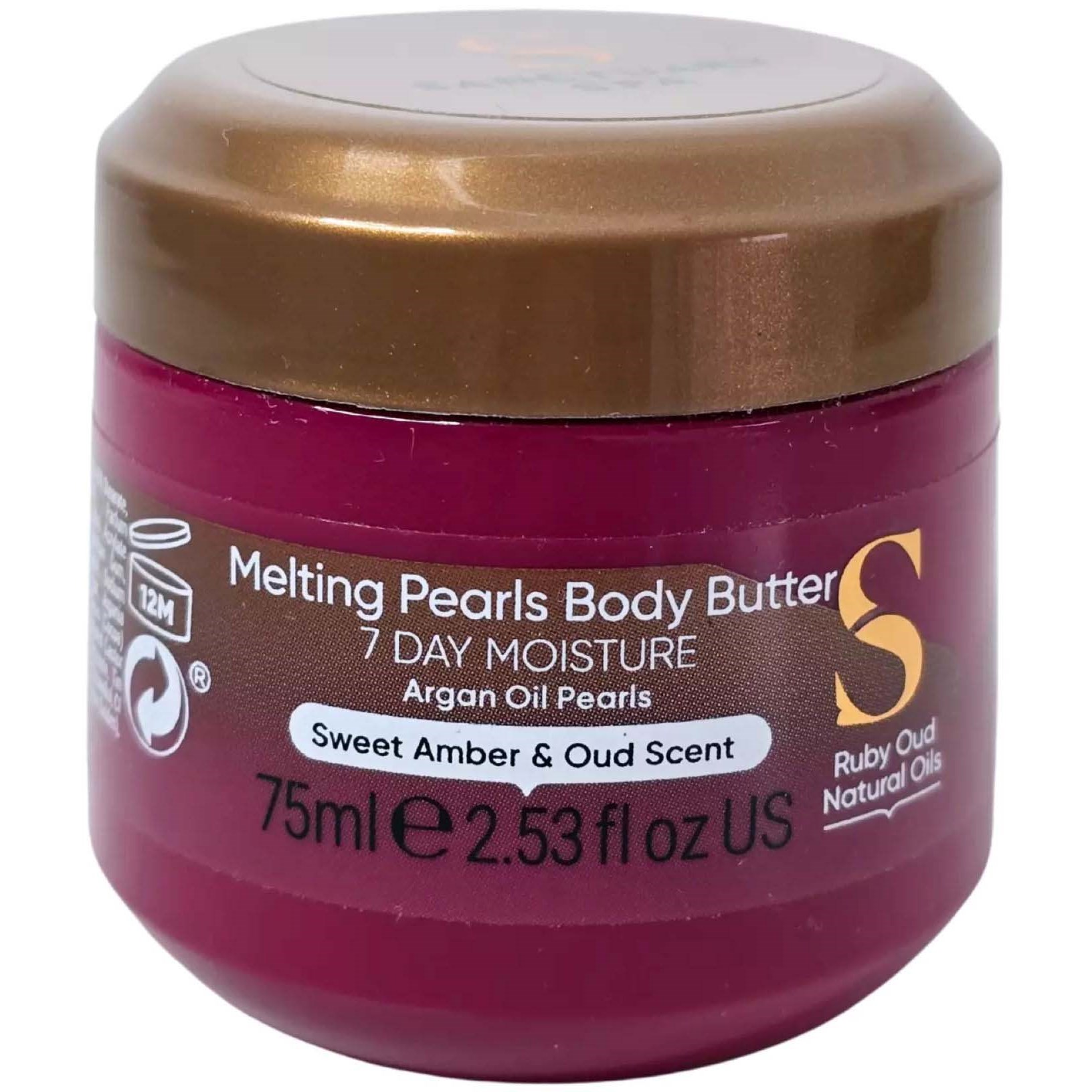 Sanctuary Spa Ruby Oud Natural Oils Melting Pearl Body Butter 75