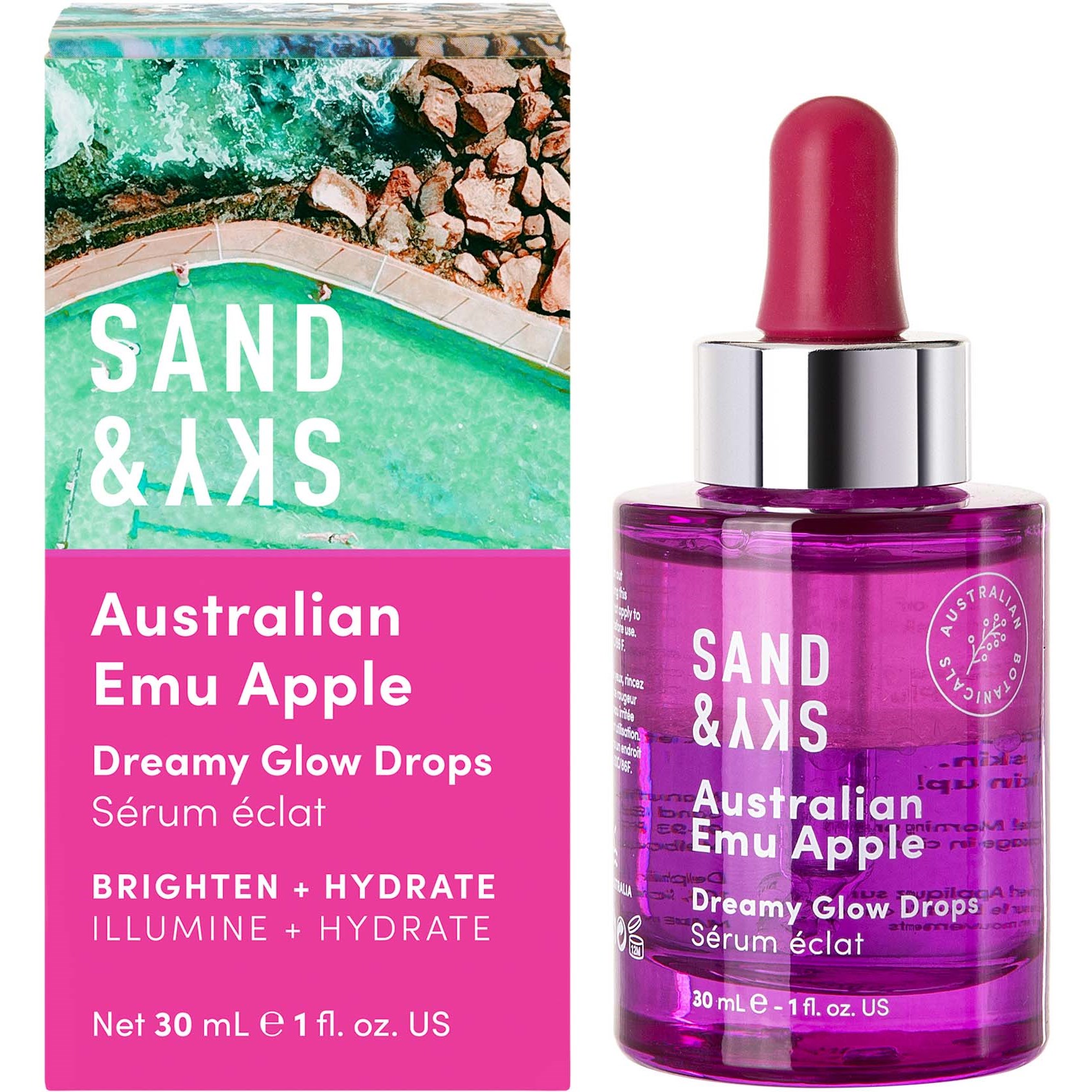 Sand & Sky Australian Emu Apple Dreamy Glow Drops 30 ml (obrázok 9)