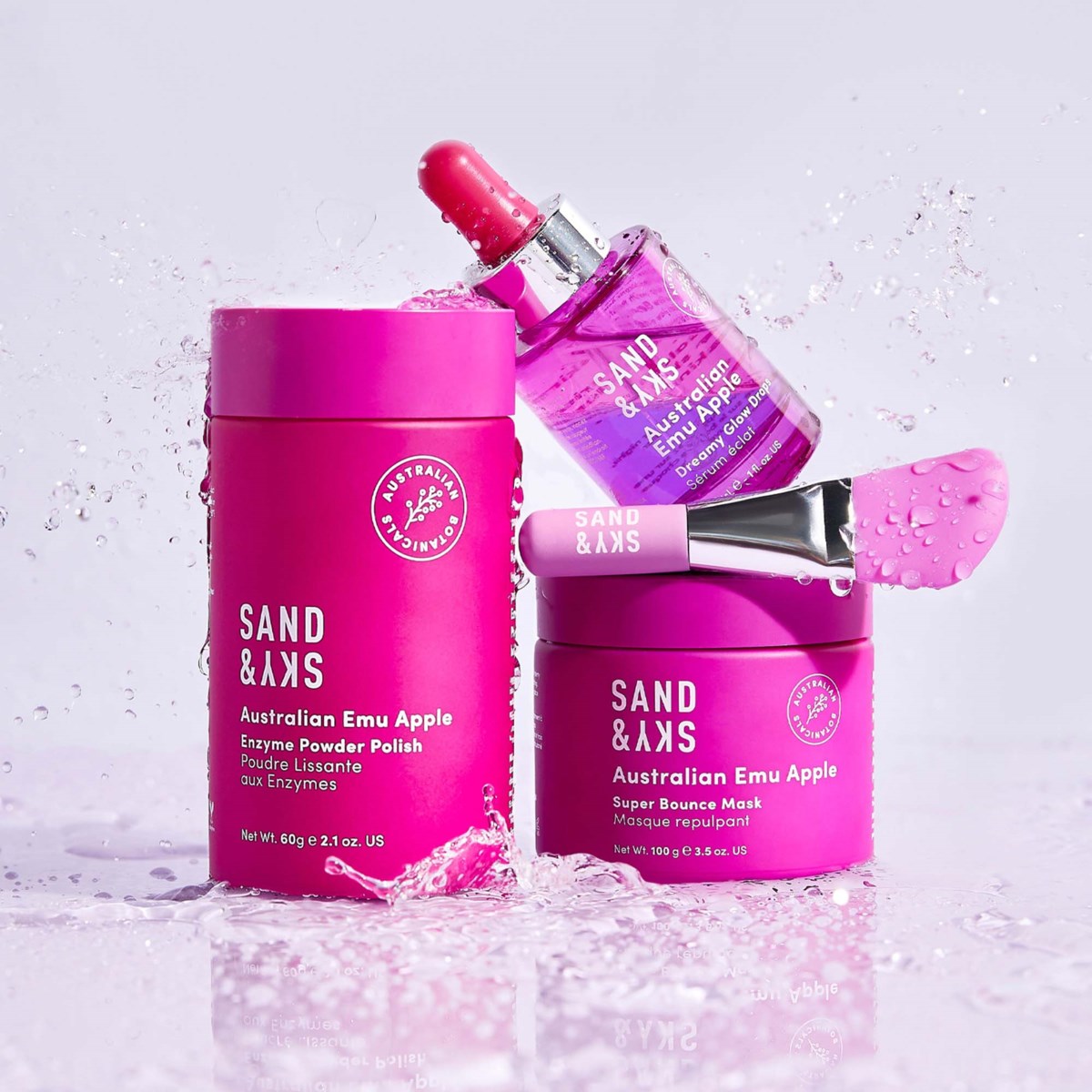 Энзимная пудра-эксфолиант для лица Sand & Sky Australian Glow Berries Enzyme Powder Exfoliator для сияния кожи, 60 г — фото 7