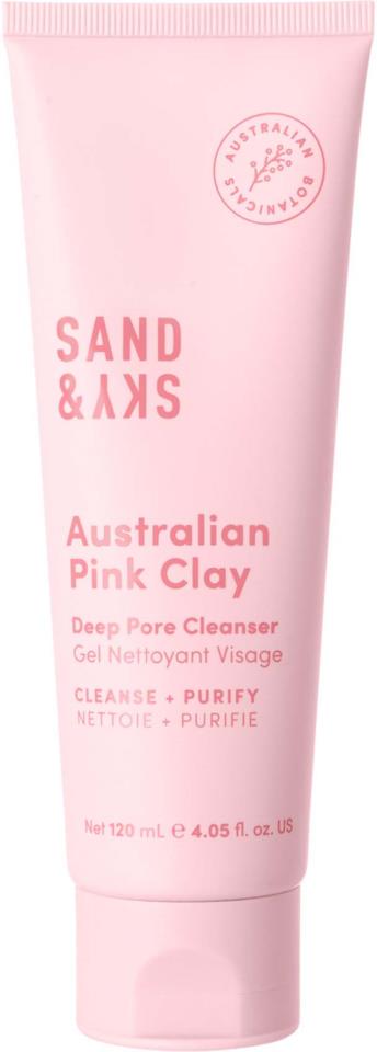 Sand & Sky Australian Pink Clay Deep Pore Cleanser 120 ml