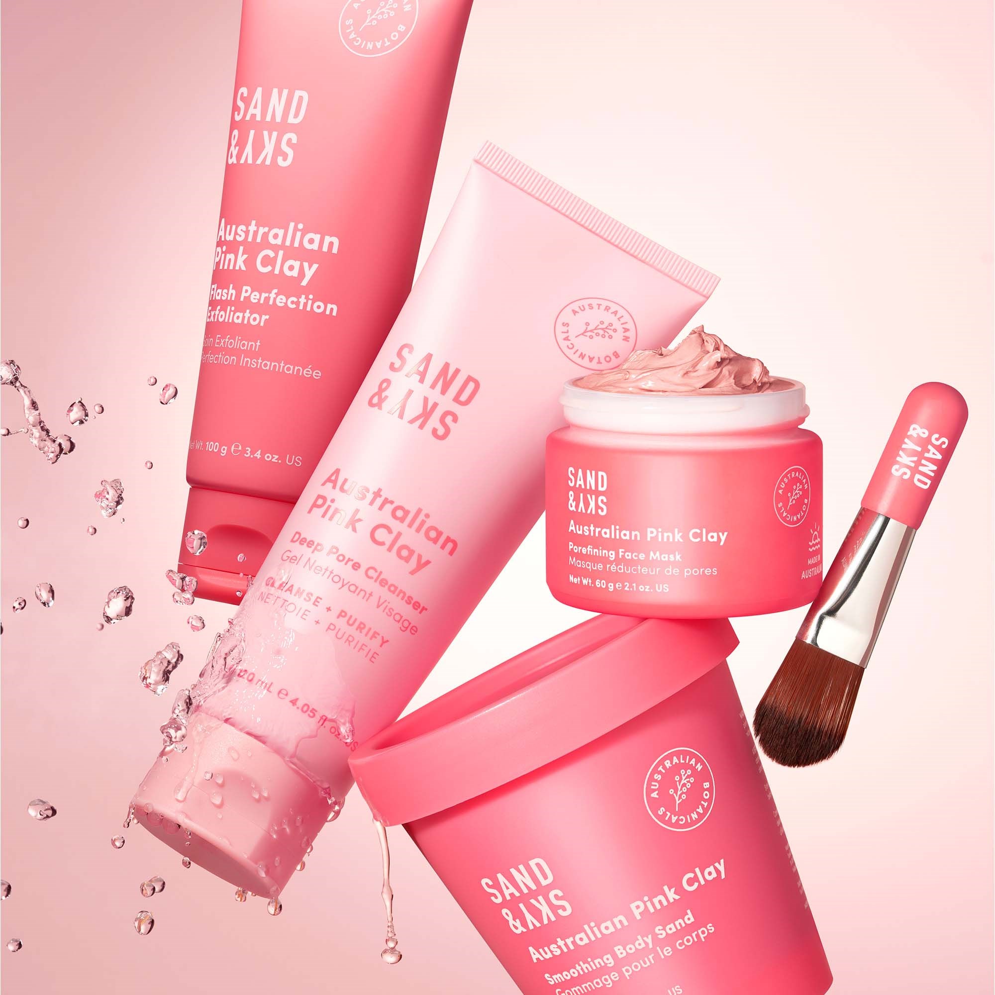 Sand & Sky Australian Pink Clay Porefining Face Mask 60 g (obrázok 7)