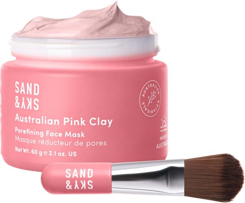 Глиняная маска для лица Sand & Sky Australian Pink Clay Porefining себорегулирующая, для жирной кожи, склонной к акне, 60 г — фото 8