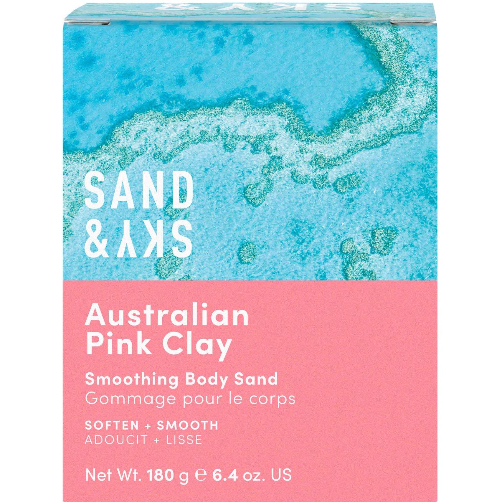 Sand & Sky Australian Pink Clay Smoothing Body Sand 180 g (obrázok 10)