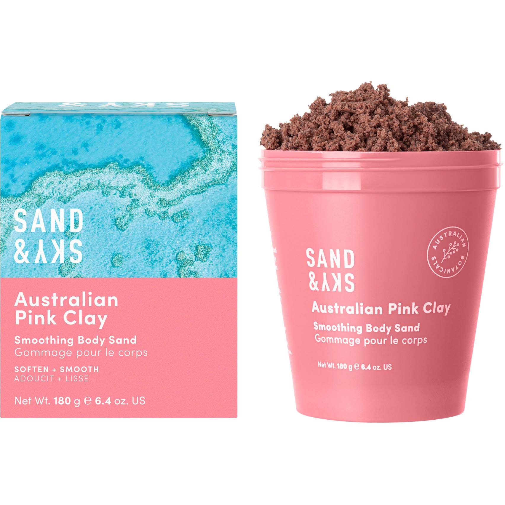 Sand & Sky Australian Pink Clay Smoothing Body Sand 180 g (obrázok 9)