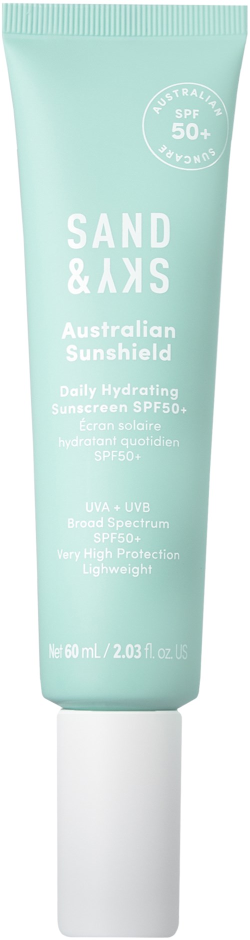 Sand & Sky Sunscreen Daily Hydrating Sunscreen SPF 50+ 60 ml