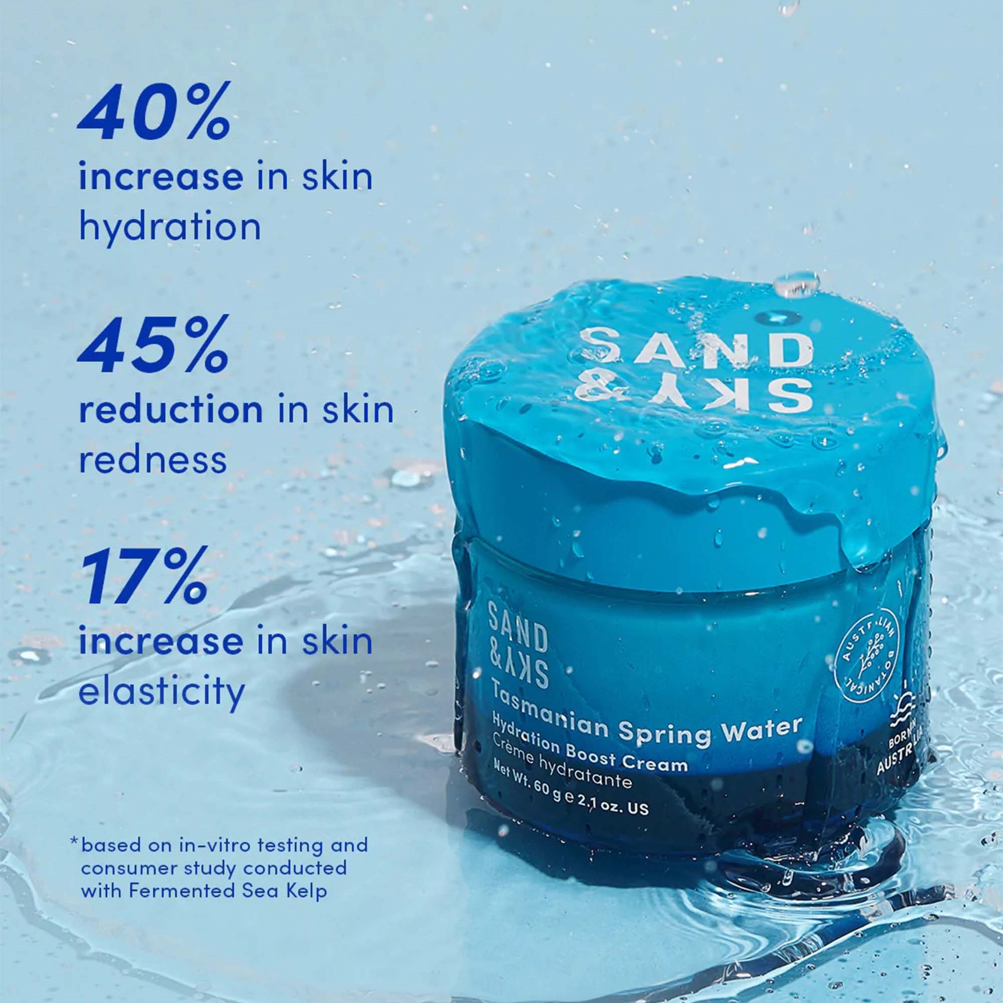 Sand & Sky Tasmanian Spring Water Hydration Boost Cream 60 g (obrázok 5)