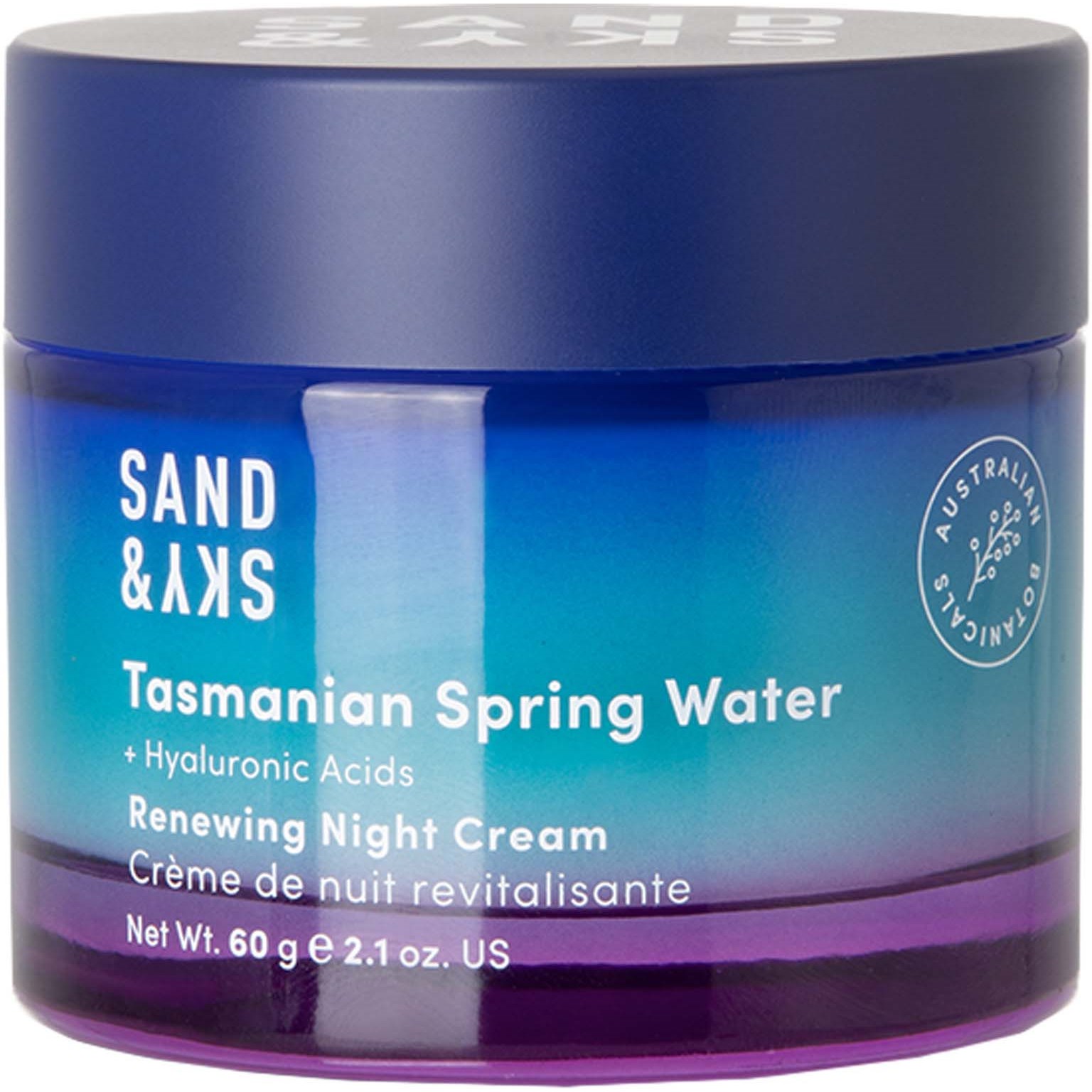 Läs mer om Sand & Sky Tasmanian Spring Water Renewing Night Cream 60 g