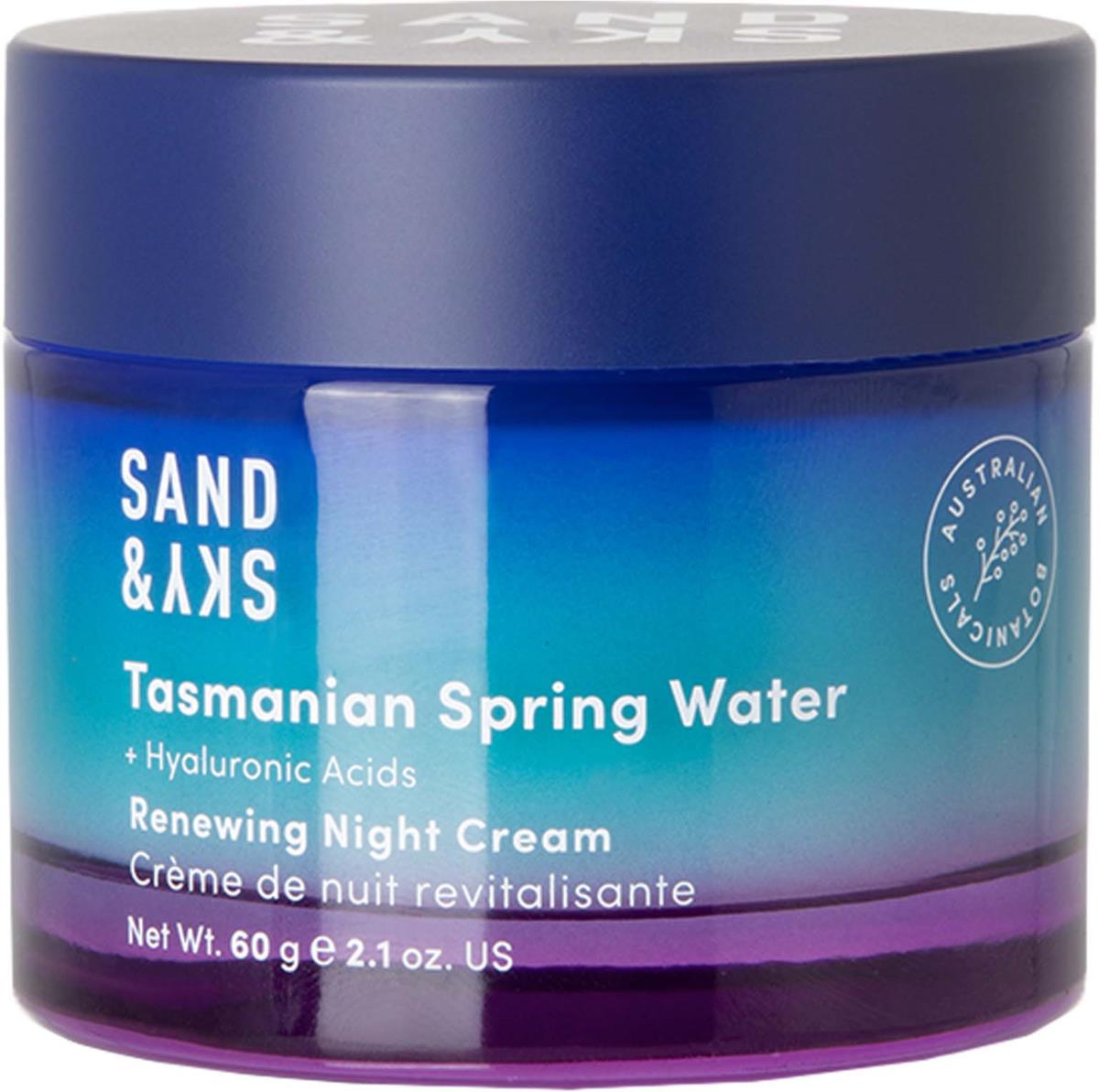 Sand & Sky Tasmanian Spring Water Renewing Night Cream 60 g