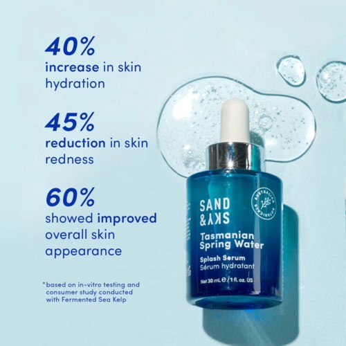 Сыворотка для лица Sand & Sky Tasmanian Spring Water Splash увлажняющая, 30 мл — фото 4