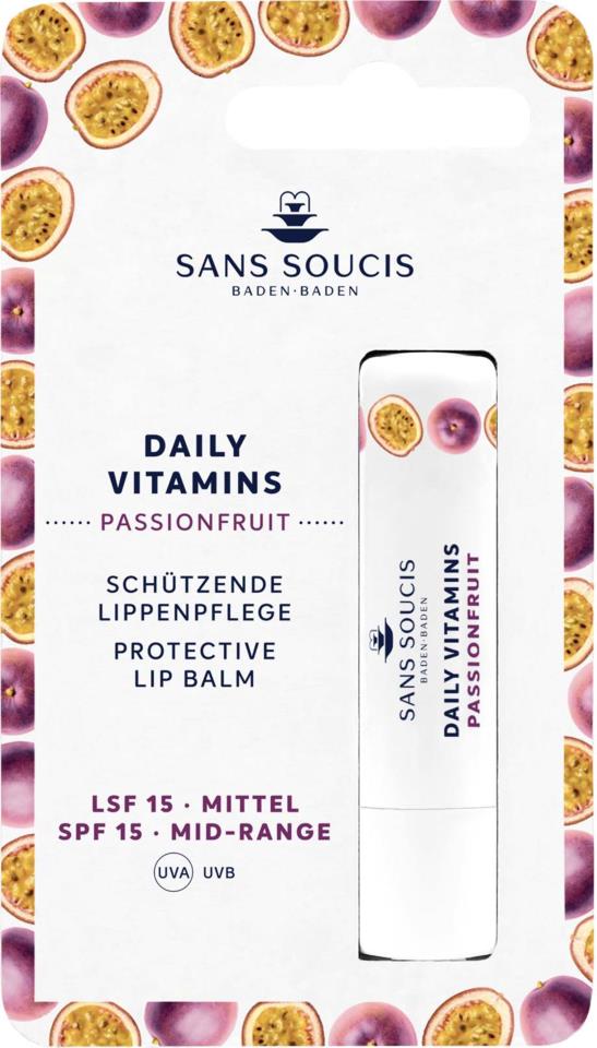 Sans Soucis Daily Vitamins PASSIONFRUIT Protective Lip Balm SPF 15 4 g