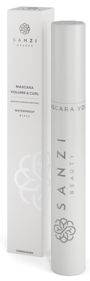 Sanzi Beauty Mascara Volume & Curl Waterproof Black