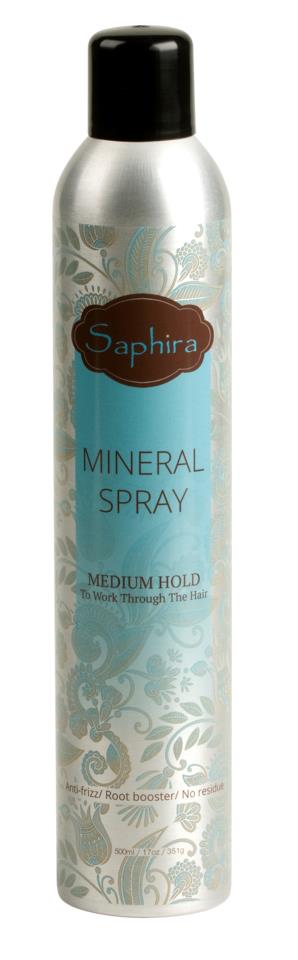 Saphira Mineral Spray Medium Hold 500ml