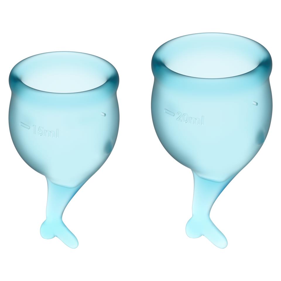 Satisfyer Feel Secure Menstrual Cup Light Blue 