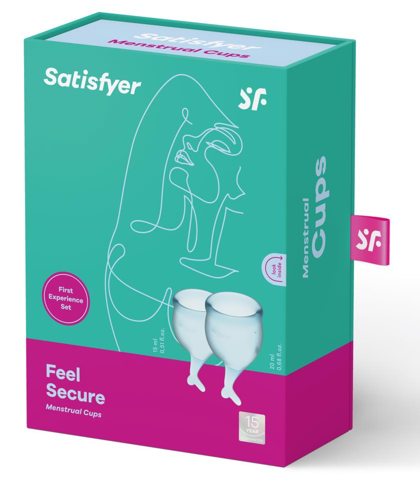 Satisfyer Feel Secure Menstrual Cup Light Blue 