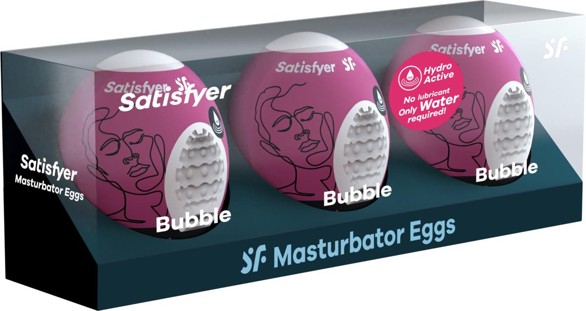 Satisfyer Masturbator Egg Set Bubble 3 st