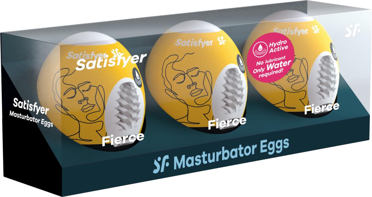 Satisfyer Masturbator Egg Set Fierce 3 st