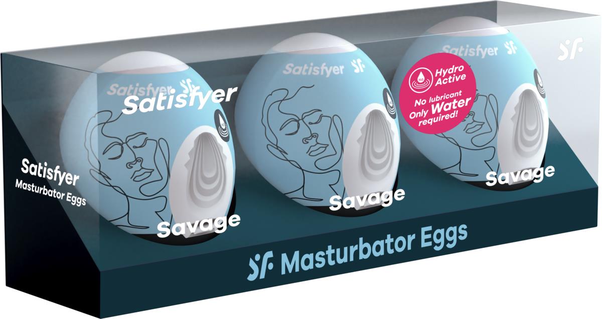 Satisfyer Masturbator Egg Set Savage 3 st