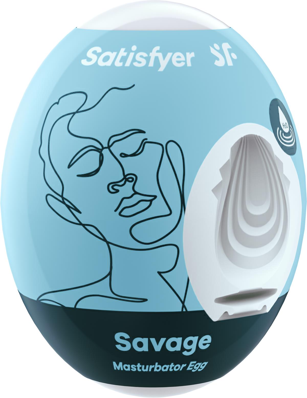 Satisfyer Masturbator Egg Single Savage 1 st