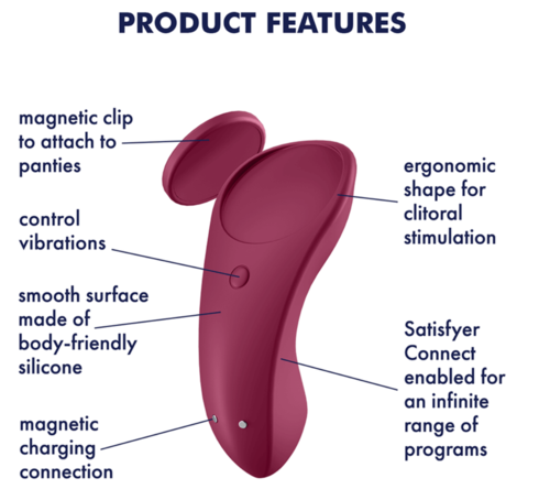 Satisfyer Sexy Secret Wine Red
